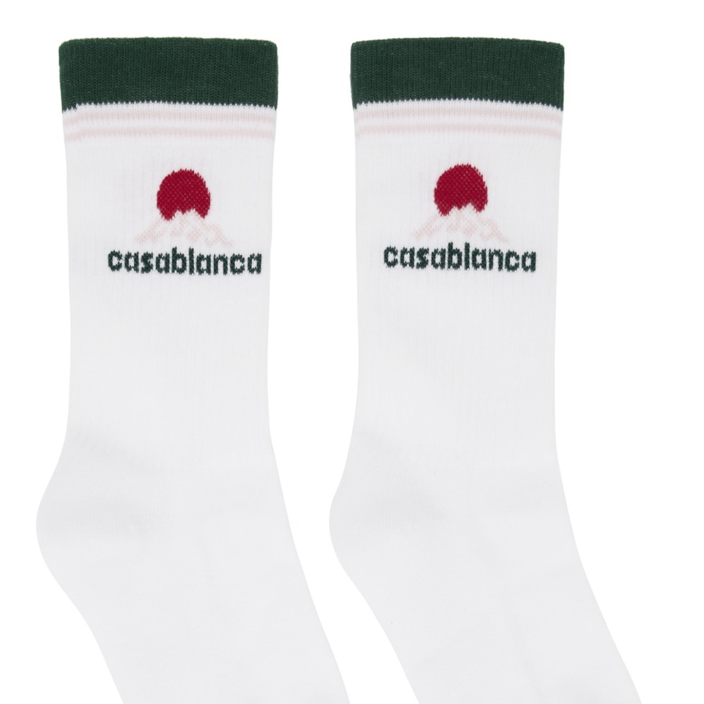Casablanca White and Red Women's Socks - Picture 3 of 3